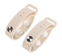 INOOMP 2pcs Adjustable Anti-Nausea Wristband for Travel and Cruise, Silicone Motion Sickness with Sickness, Suitable for Pregnant Women, White