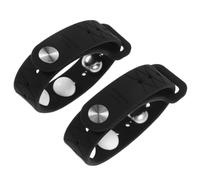 INOOMP 2pcs Adjustable Silicone Acupressure Bands for Nausea Relief, Free Anti Motion Sickness Wristbands in Black, Discreet Design for Travel and Car Use, Suitable for Pregnant Women