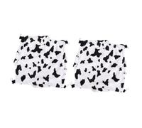 INOOMP 2pcs Animal Hanging Bed for Small Pets Double Layer Plush Warm Nest Dairy Cow Texture Sugar Glider and Guinea Pig Bed Nest for Play and Sleep