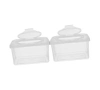INOOMP 2pcs Baby Wipes Case Wipe Holder Box with Dustproof Lid Pp Material Portable Dispenser for Nursery and Living Room 1850ml Capacity One-Handed Use and Clean