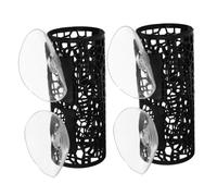 INOOMP 2pcs Betta Fish Tunnel Hideout with Suction Cup Hollow Mesh Aquarium Cave Decor for Betta Shrimp Promotes Exploration Supports Water Circulation Fit for Various Tank