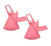 INOOMP 2pcs Body Fat Caliper for Accurate Fat Measurement with Ergonomic Grip Plastic Material for Home