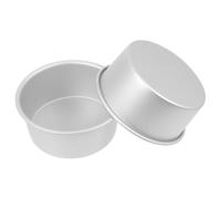 INOOMP 2pcs Cake Mould Aluminium Alloy Non-Stick Classic Shape for Baking | Quick Cooling, Waterproof Finish, Easy Cleanup, for Chocolate Cakes, Dessert Making, Coffee Shops