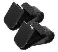 INOOMP 2pcs Car Sunglass Holder Visor Glasses Clip for Car Sunglasses Sun Visor