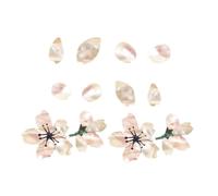 INOOMP 2pcs Cherry Blossom Guitar and Bass Panel Stickers Decorative Musical Instrument Decals Modify Instrument Beautiful Quaint Design for Ukulele and Guitar Accessories
