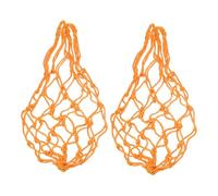 INOOMP 2pcs Chicken Foraging Hanging Net Bags for Feeding Vegetables and Fruits Multifunctional Poultry Basket to Reduce Stress and Promote Health Clean Lightweight Enrichment Feeders for