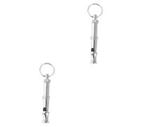 INOOMP 2pcs Copper Plating Dog Whistle for Training Lightweight and Portable Loud Sound for Quick Recall Suitable for Various Breeds Including Chihuahua Retriever and Rottweiler
