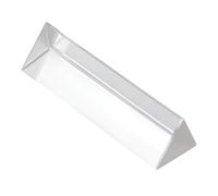 INOOMP 2pcs Crystal Optical Triangle Prism for Photography and Science Experiments Polished Edges for Refraction Stable Triangular Design for Physics Teaching and Creative Light Effects