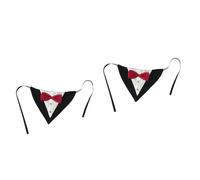 INOOMP 2pcs Cute Pet Bowknot Collar Dog Bow Triangle Scarf Puppy Collar Pet Bandanas