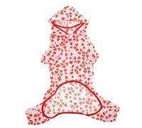 INOOMP 2pcs Dog Raincoat Breathable Polyester Pet Poncho for Dogs Lightweight Compact Design Stylish Rain Gear for Outdoor Use