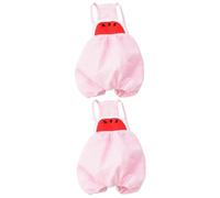 INOOMP 2pcs Dog Sleeveless Sling Pants Comfortable Pet Costume Watermelon Stripe Pattern for Home Cosplay Special Occasions and Photos