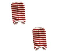 INOOMP 2pcs Dog Suit for Pet Protective Coat Comfortable Postoperative Vest for Dogs for Healing and Anxiety Relief Stripes