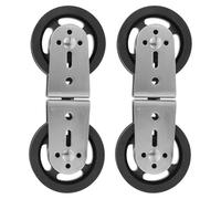 INOOMP 2PCS Double Pulley Swivel - 360° Rotation Pulley Wheel for Cable Machines - Silent Bearing Roller for Home Gym Equipment Weight Lifting Attachment