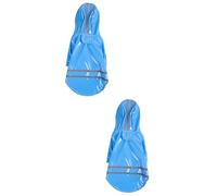 INOOMP 2pcs Fashion Pet Rain Hooded Dog Raincoat Reflective Features Lightweight Comfortable for Rainy Days Red