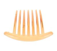 INOOMP 2pcs French Side Combs for Women and Lightweight Curved Wide Tooth Hair Styling Accessories Made of Plastic and Resin, Easy to Clean, for Everyday Use