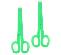 INOOMP 2pcs Giant Clown Scissors Prop in Green Plastic Unique Oversized Design, Easy to Use Performing Cosplay Supply and Stage Performance Accessory for Party and Photo Props