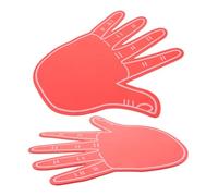 INOOMP 2pcs Giant Hand Pom Pom Gloves Reusable Comfortable Lightweight Eva Over-sized Five Finger Shape Vibrant Design for Cheerleading Performances and Large Gatherings