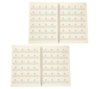 INOOMP 2pcs Guitar Tab Notebook with Professional Tab Layout and Chord Fingering Chart, 6 String Blank Music Sheets, 50 Sheets Each, Resists Smudging and Fading, for Music Classes