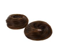INOOMP 2pcs Hair Donut Bun Maker Hairpiece Scrunchies High Temperature Silk Easy to Use and Put or Take for Masquerade and Club Hairstyles