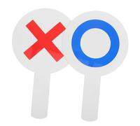 INOOMP 2pcs Hand-held Classroom Voting Paddles Yes No Paddles Double-sided Design Lightweight Portable Plastic for Group Activities and Classroom Use by Teachers and Students