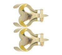 INOOMP 2pcs Heart Shaped Metal Candle Snuffer Elegant Flame Extinguisher for Safe Wick Extinguishing Decorative Candle Tool for Weddings Ceremonies and Home Centerpieces