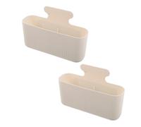 INOOMP 2pcs Heavy-duty Magnetic Fridge Storage Boxes for Spices and Accessories Space-saving Magnetic Shelf Organizer for Kitchen and Refrigerator Metal Surfaces