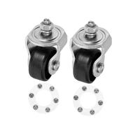 INOOMP 2pcs Heavy Duty Swivel Floor Jack Casters Replacement Wheels for Hydraulic Jack Easy Install Castor Wheels for Precise Maneuverability in Garage and Workshop