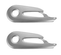INOOMP 2pcs Iron Bike Chain Guard for Mountain Bikes, Semi-enclosed Chainring Cover with Silent Performance and Mud Resistance, Sturdy Chain Slap Protector for Outdoor Cycling