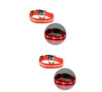 INOOMP 2pcs Led Dog Collar Xl Nylon Pet Collar for Night Safety Glow Dark Color Modes and High Visibility for Evening Walks and Camping