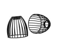 INOOMP 2pcs Mini Birdcage Metal Lampshade Vintage Iron Wire Lamp Shade for Ceiling Lights Compact DIY Pendant Light Covers Replacement Table Lamp Shades for Living Room Dining Coffee Shop