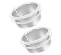 INOOMP 2pcs Nonstick Aluminum Wax Melting Pot 400cc Wax Container Replacement Inner Pot for Hair Removal Warmer Machine Salon and Home Use