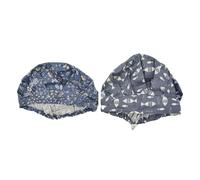 INOOMP 2pcs Nursing Caps Cotton Scrub Hats for Nurses Printed Design Creative Comfortable Sanitary Hat Easy Wash and Dry Keep Working Environment Clean Operating Room