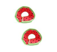 INOOMP 2pcs Pet Neck Collar for Dogs Cats Anti-bite Anti-scratch Design Fruit Pattern for Post- and Watermelon