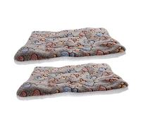 INOOMP 2pcs Pet Sleeping Mat Dog Cooling Mat Pet Bed Sofa Throw Rug Soft Touch for Cat Puppy