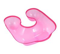INOOMP 2pcs Pink Plastic Perm Shoulder Tray Waterproof Hairdressing Perm Container with Full Edge Protection Neck Support for Salon and Barber Use