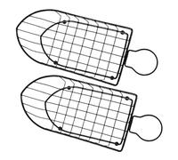 INOOMP 2Pcs Portable Compact Food Basket with Hollowed Lattice Design for Bread Snacks Chips Lightweight Space-saving Kitchen Storage for Fresh Fruit and Multi-use Household Organization