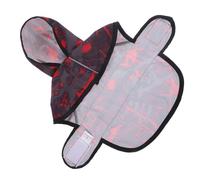 INOOMP 2pcs Portable Dog Raincoat Pet Rain Jacket Reflective Design for Outdoor Walking Running Xl Black and Red for Spring and Rainy Days