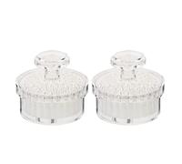 INOOMP 2pcs Portable Manual Facial Cleansing Brushes White Exfoliating Scrubbers for Deep Skin Cleaning and Skincare Care Suitable for Face Wash and Anti-aging Routine