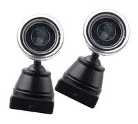 INOOMP 2pcs Railroad Spotlight Signal Light Model Miniature Size Easy to Carry Classic Stylish Design for Friends Who like Mini House Scene Models Gardening Decor