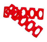 INOOMP 2pcs Red Silicone Beer Can Storage Rack Stackable Beverage Organizer Mat for Refrigerator Bar Home Party
