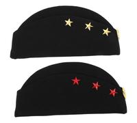 INOOMP 2pcs Russian Sailor Dance Hat Nautical Captain Cap in Cloth Material with Unique Design, Maintains Shape and Resists Deformation, for Events and Outdoor Activities