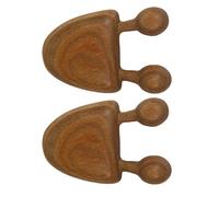 INOOMP 2pcs Sandalwood Wooden Face Massager Set 6x4cm with Acupoint Scraper for Eye Neck Nose Massage, Portable Manual Facial and Scalp Massage Tools for Women Spa and Travel