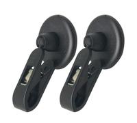 INOOMP 2pcs Self-adhesive Abs Door Access Clip and Ticket Holder with 360 Degree Rotation, Multi-function Name Holder for Car and Home Front Door, Black