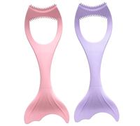INOOMP 2pcs Silicone Eyeliner Applicator Tool for Beginners and Women, Reusable Makeup Aids That Help Draw Smooth Upper and Lower Eyeliner without Hurting The Skin, Eye Makeup Accessory