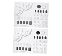INOOMP 2Pcs Silicone Nail Art Mats Hand Pillow Cushion for Salon Use DIY Nail Stamping Mat Pedicure Manicure Tech Supplies