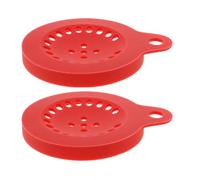 INOOMP 2pcs Silicone Popcorn Container Lid with 23-hole Vented Cover and Tab, Universal Fit for Bowls and Cups, Easy to Clean Silicone Lid for Microwave Popcorn Preparation and Snack