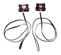 INOOMP 2PCS Small Pet Harness with Leash Set Breathable Pet Chest Strap Adjustable Bunny Small Animals Vest for Chinchilla Guinea Pig Ferret Hamster