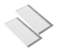 INOOMP 2pcs Stainless Steel Mesh Ruler Metal Alignment Rhinestone Tool Drill Guide Ruler for Diamond Art with 1020 Blank Grids Structure 15.5 X 6.7cm for DIY Diamond Art Projects