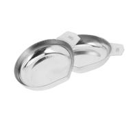 INOOMP 2pcs Stainless Steel Scale Tray with Smooth Surface round Edges Lightweight Safe to Touch for Jewelry Weighing and Small Items Measurement