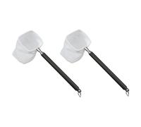 INOOMP 2pcs Telescopic Square Shrimp Net with Stainless Steel Frame and Nylon Mesh Handle Fish Tank Mesh Net for Aquarium and Mini Fish Use